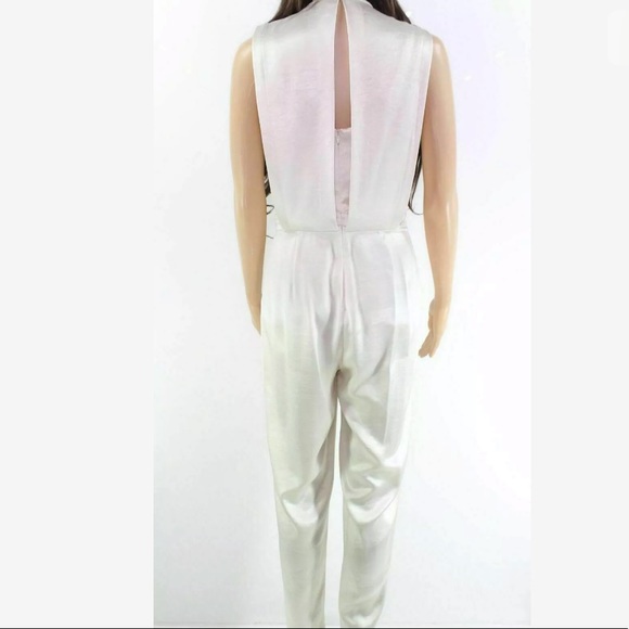 Theory WhiteIvory Crewneck StraightLeg Jumpsuit 10 - Picture 4 of 6